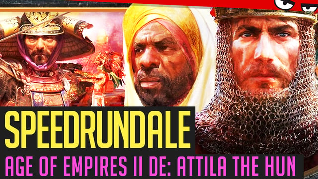 Age of Empires II DE (Attilla the Hun) Coop-Speedrun in 59:25 von Heinki & LotsOfS | Speedrundale