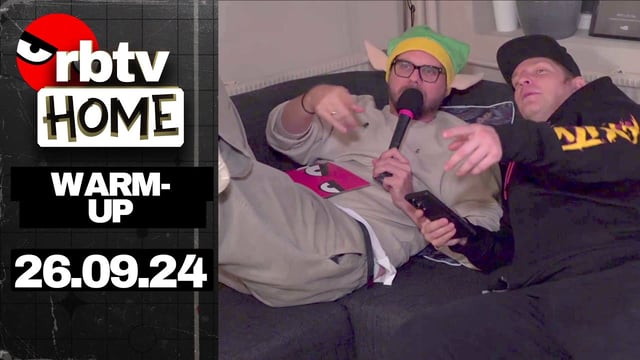 Krogmeister & Gardist Etienne machen Quark vor RBTV HOME  | Warm_up