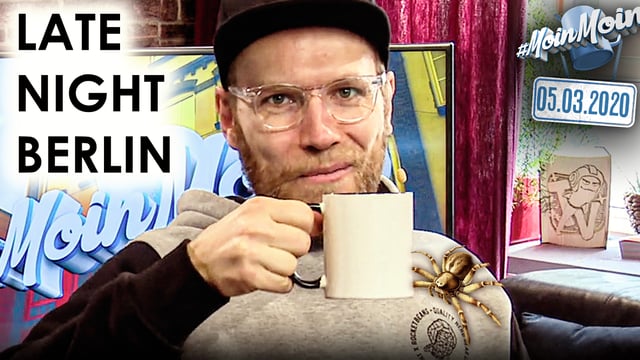 Fakes bei Late Night Berlin schlimm? Riesenspinne im Bett | MoinMoin mit Nils