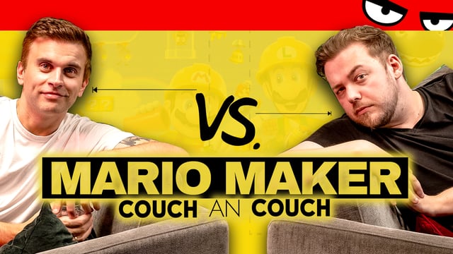 Bis einer SCHREIEND AUF DEM BODEN liegt! Couch an Couch: Mario Maker 2