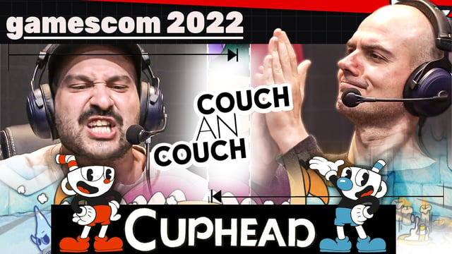 Bis die Stimmbänder reißen! Team Berti vs. Team Gregor in CUPHEAD | Couch an Couch - gamescom 2022