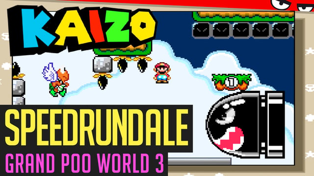 Grand Poo World 3-Speedrun (schwerstes Kaizo-Mario / All Exits) in 3:01:57 von JokerStreamOk | Speedrundale