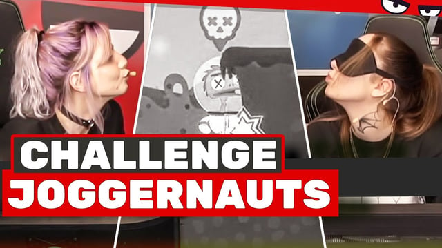 Eine BLINDFOLDED, Eine schreit Kommandos | Janina & Esther vs. JOGGERNAUTS