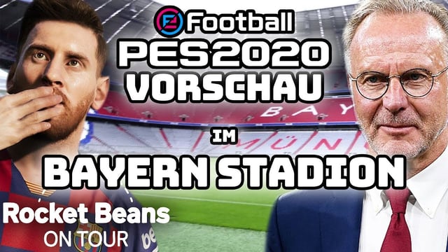 eFootball PES 2020 Preview Event - Sandro in der Allianz Arena | Rocket Beans On Tour