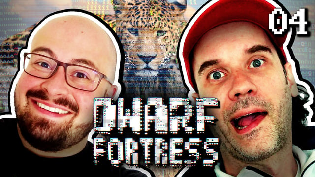 Survival-Safari - Angriff des muskulösen Riesen-Leoparden | Dwarf Fortress mit Dennis & Dima #04