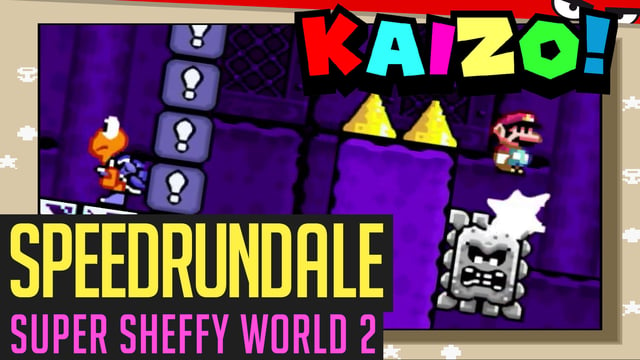 Super Sheffy World 2-Speedrun (hartes Kaizo Mario) in 37:22 von JokerStreamOk | Speedrundale